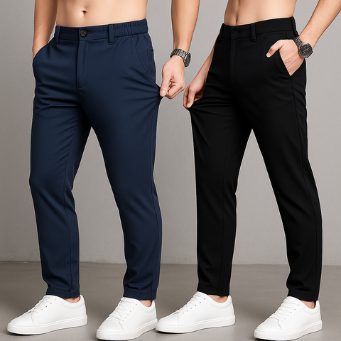 Smart Fit Comfort Trousers (Pack of Two)